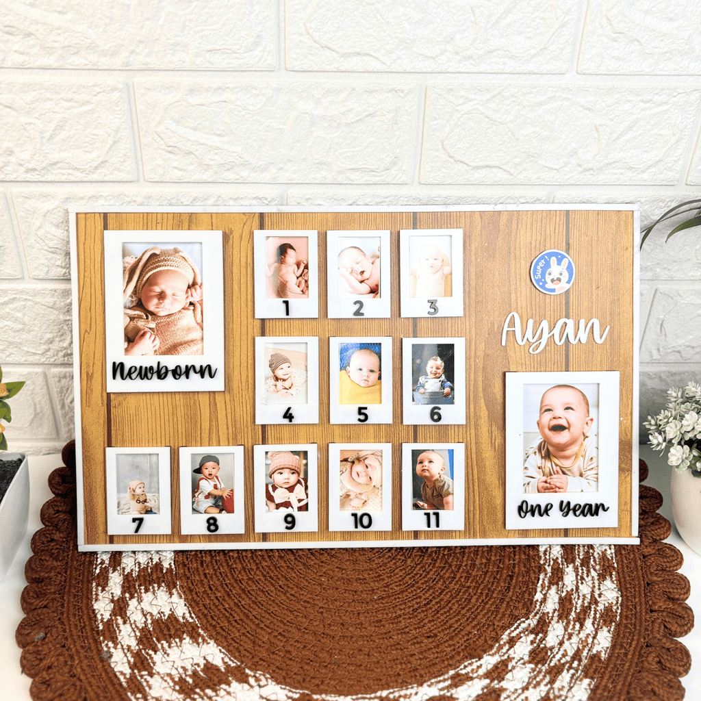 1st Year Photo Frame - Baby Photo Board