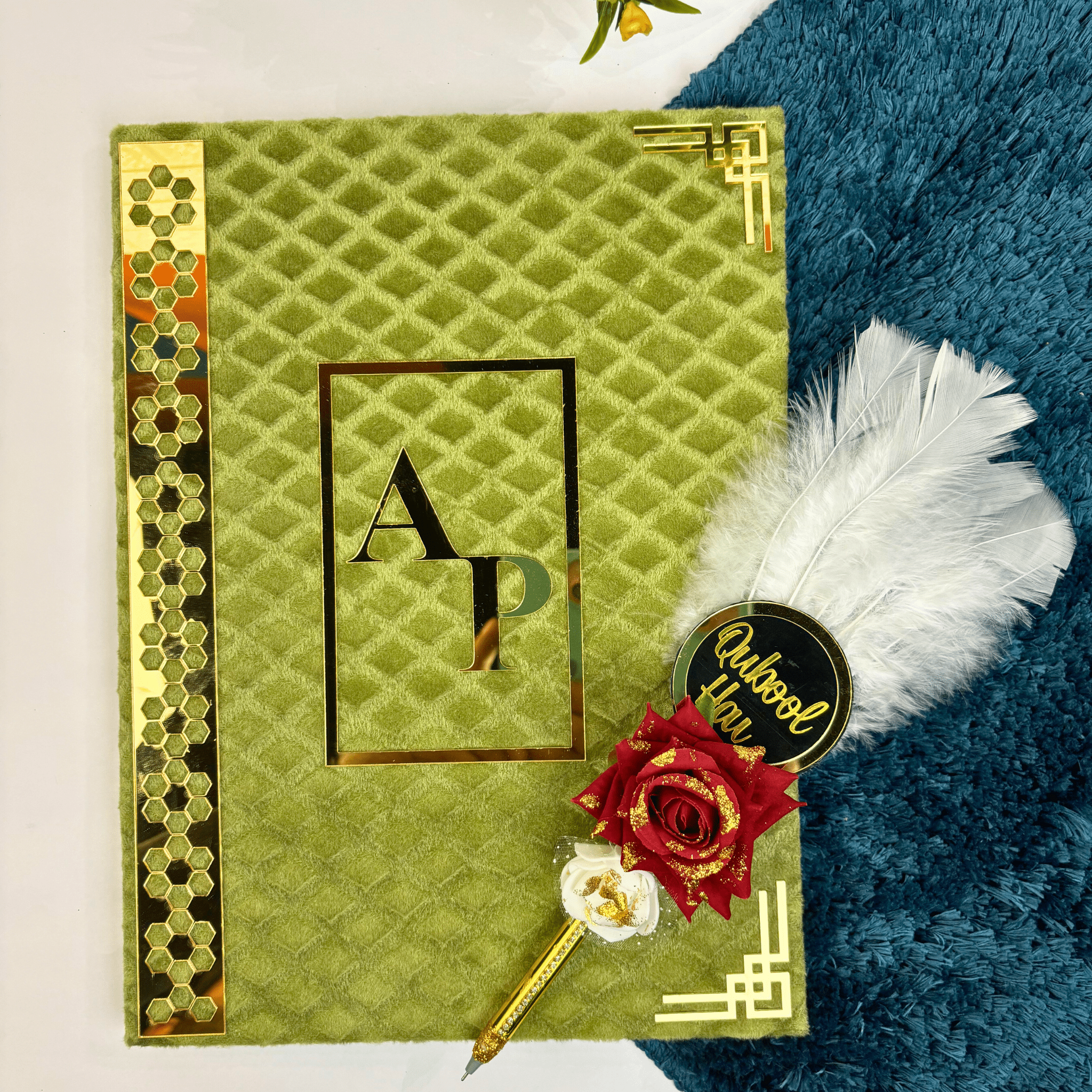 Customised Nikah Nama With Qubool Hai Pen