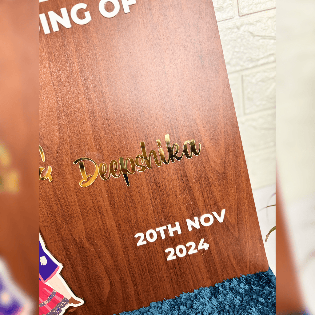 Hindu Wedding Welcome Board